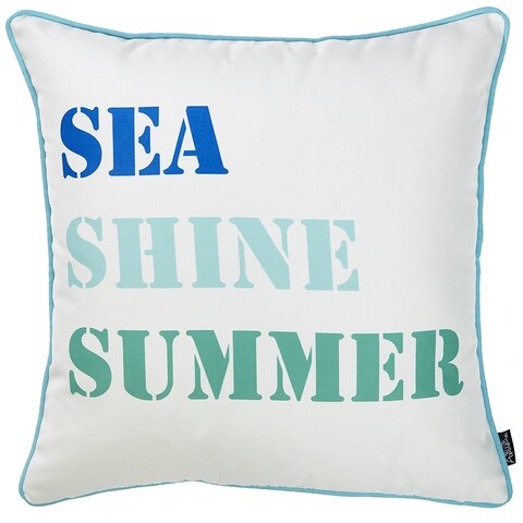 Sea Shine Summer Decorative Throw Pillow Cover