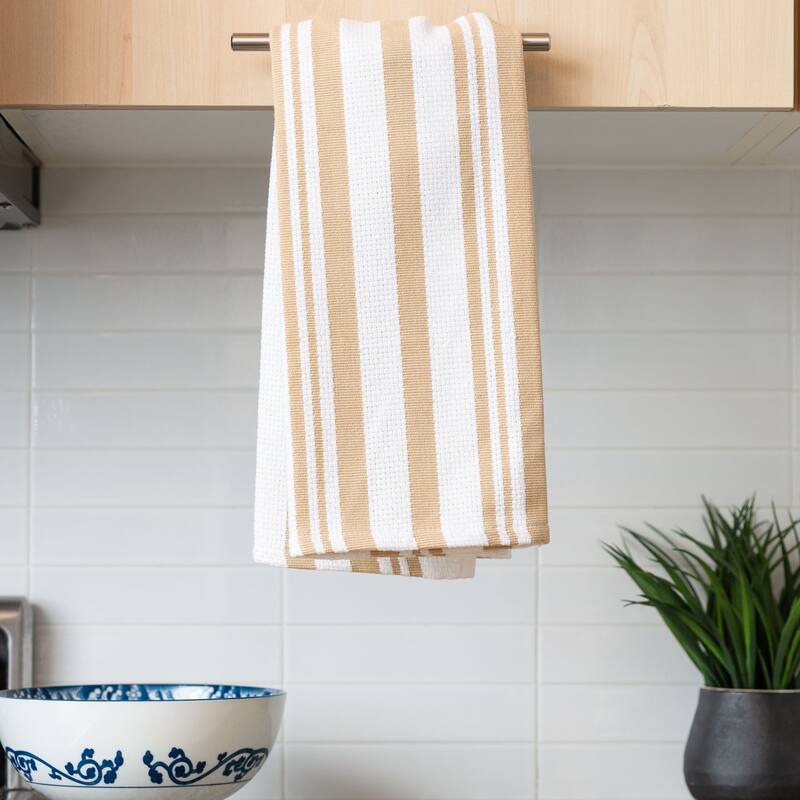Fabstyles Broadway Stripe Cotton Kitchen Towels - 18x28