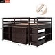 preview thumbnail 30 of 43, Harper & Bright Designs Wood Twin Low Study Loft Bed