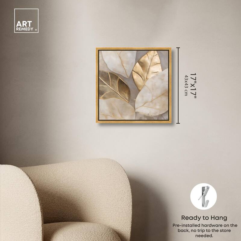 Golden Cascades Canvas by Art Remedy