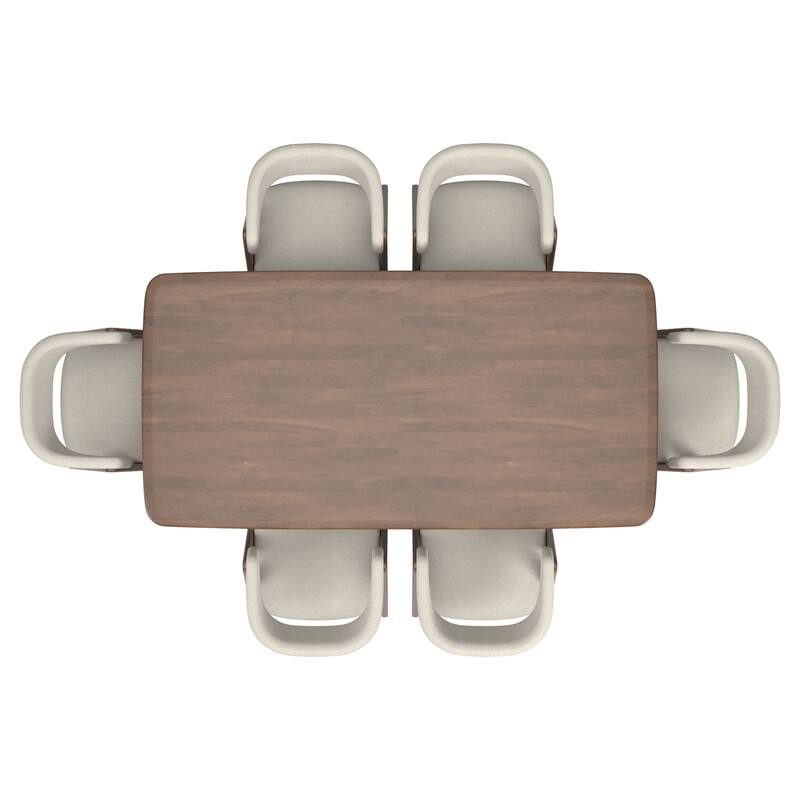 Norvik Wave Base Dining Table Set by iNSPIRE Q Modern