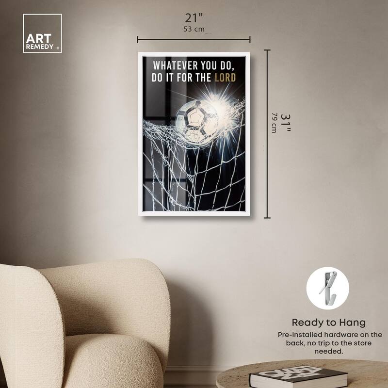 Do it for the Lord Soccer Shadowbox by Art Remedy