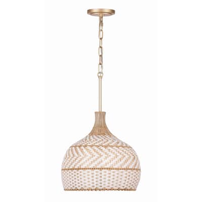Zanzibar 3 Light Soft Gold Pendant - 14"W x 14"H x 14"D