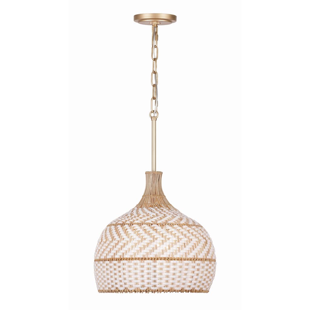 Zanzibar 3 Light Soft Gold Pendant - 14"W x 14"H x 14"D