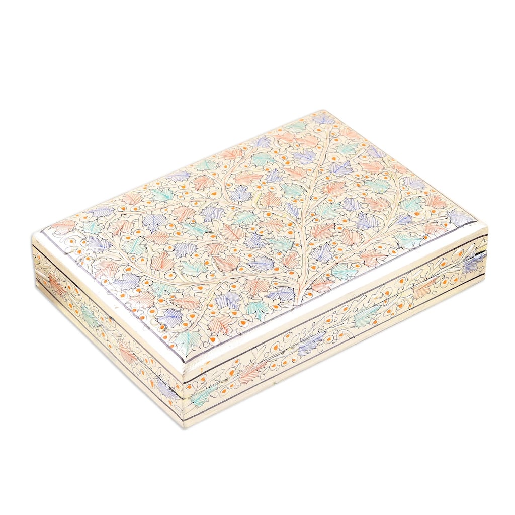 Novica Handmade Maple Delight Papier Mache Decorative Box