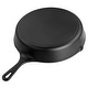preview thumbnail 4 of 3, MegaChef 12 Inch Round Preseasoned Cast Iron Frying Pan in Black - 12 Inch