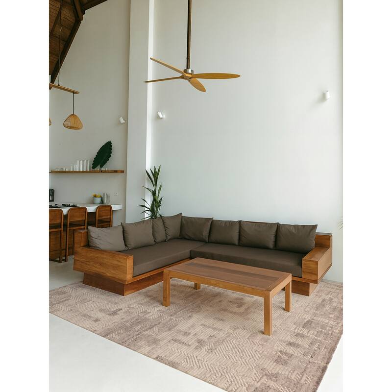 ECARPETGALLERY Hand-knotted Looma Light Grey Wool Rug - 7'10 x 9'11