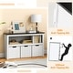 preview thumbnail 10 of 8, Costway Kids Toy Storage Organizer Wooden Bookshelf with 3 Drawers - See Details