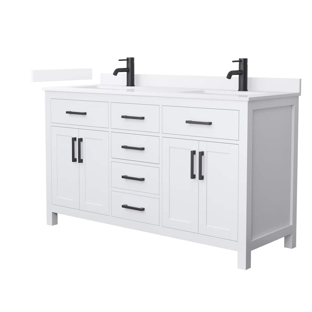 Wyndham Collection WCG2424-60D-QTZ-UNSMXX Beckett 60" Free Standing
