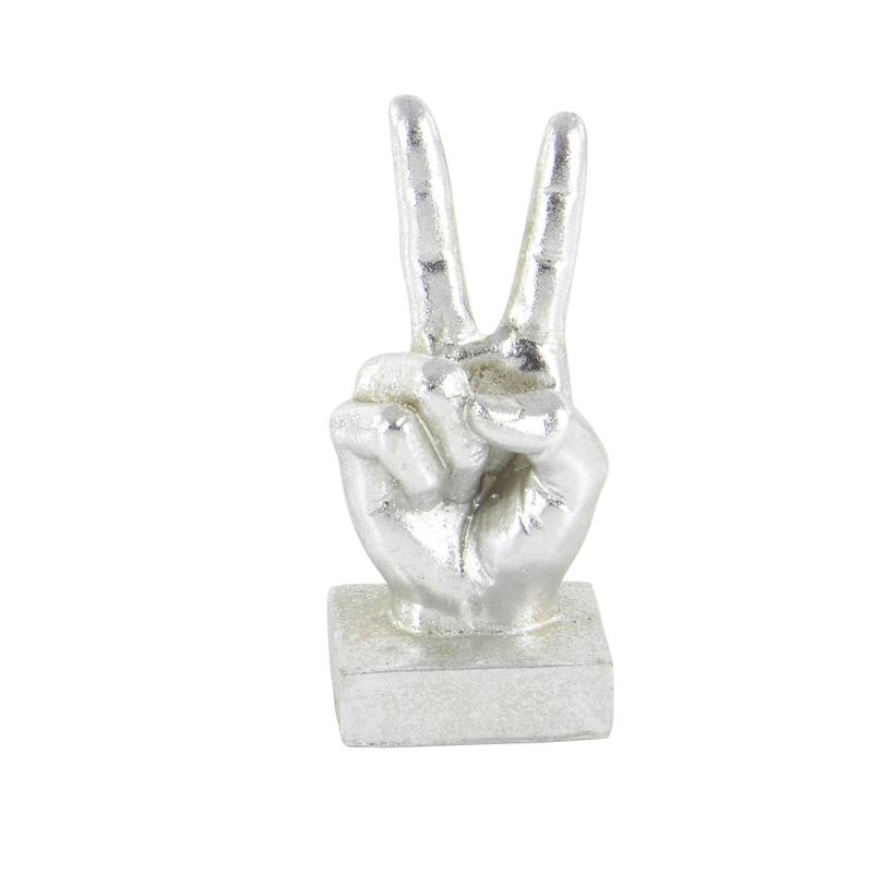 Polystone Hands Sculpture - Set of 3 - Gold or Silver