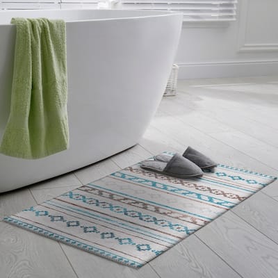 Indoor/ Outdoor Addison Yuma Southwest Striped Washable Area Rug