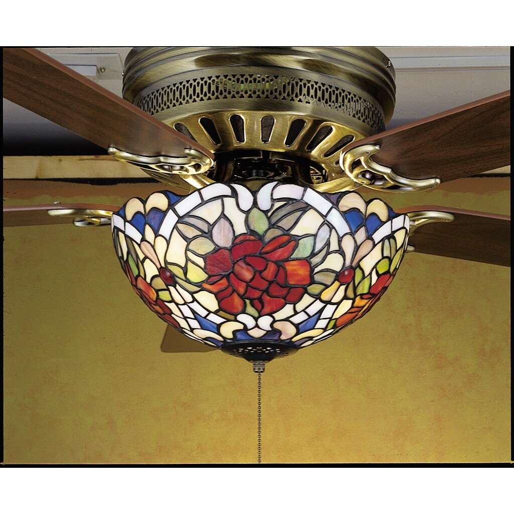 Meyda Tiffany 27458 Stained Glass Tiffany Fan Light Kit From The Fixtures Collection Tiffany Glass N A