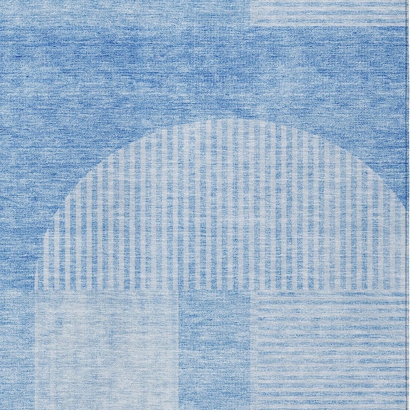 HomeRoots Geometric Transitional Rectangle Outdoor Rug