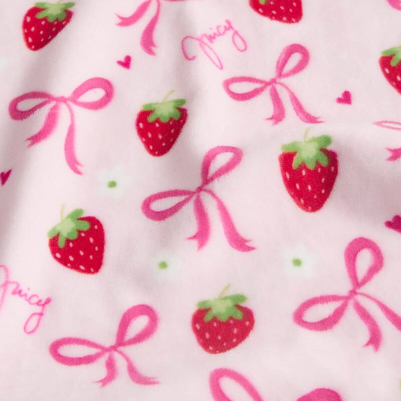 Juicy Couture 50"x70" Plush Kids Throw Blankets