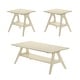 preview thumbnail 39 of 38, Roundhill Furniture Arona Mid-Century Modern Wood 3-Piece Coffee Table Set