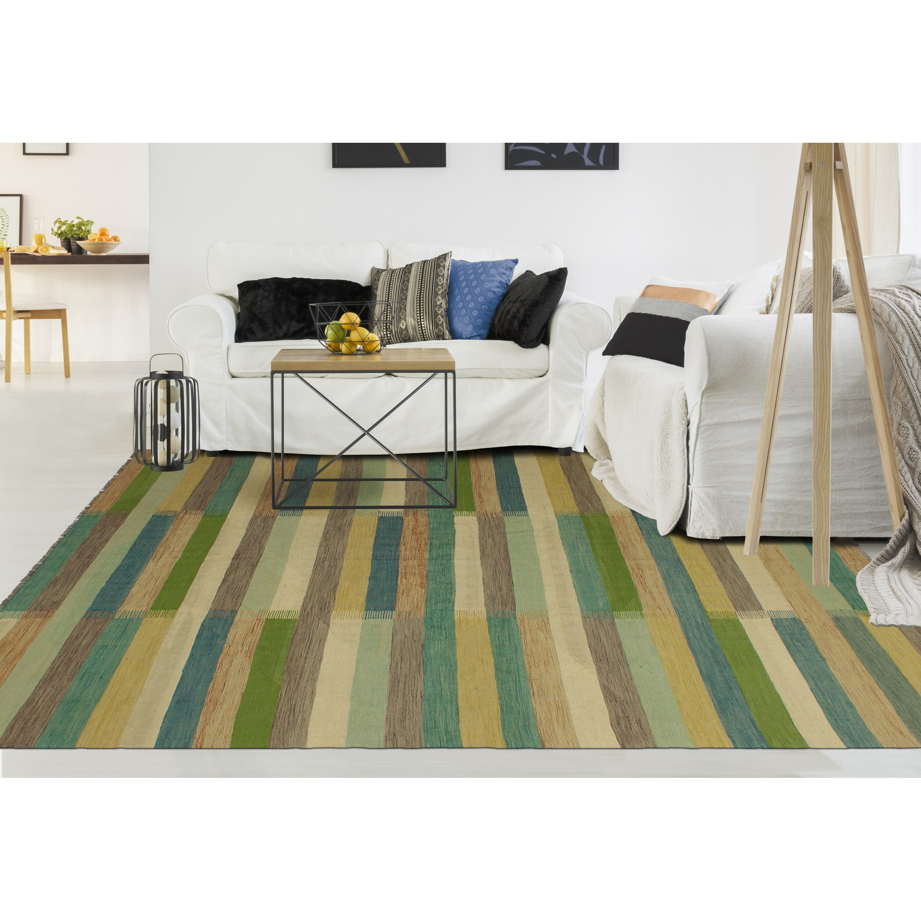 Noori Rug Hand-Woven Winchester Kilim Aimee Beige/Blue Rug 8'1 x 9'9 Noori Rug Hand-Woven Winchester Kilim Aimee Beige/Blue Rug 8'1 x 9'9