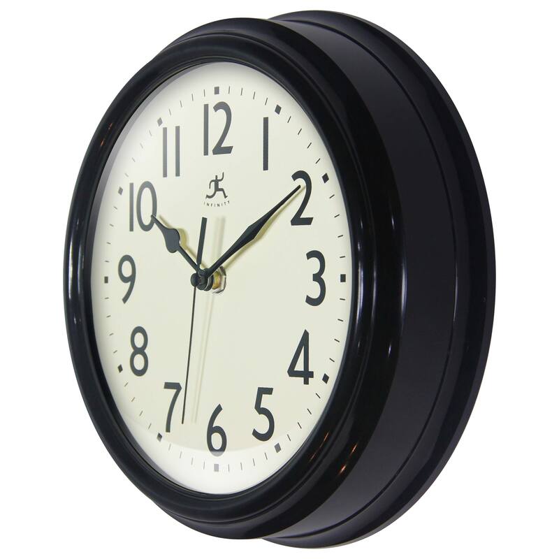 Nostalgic 9.5" Plastic Clock - 9.5 in.