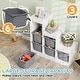 preview thumbnail 8 of 6, Toy Storage Organizer with Removable Bins and Three Layered Design - 37.8"L x 15.2"W x 35.4"H
