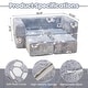 preview thumbnail 27 of 30, Grondin Kids Modular Loveseat with Ottoman, Convertible Sofa Bed with Sherpa Upholstered and Density Sponge Padding