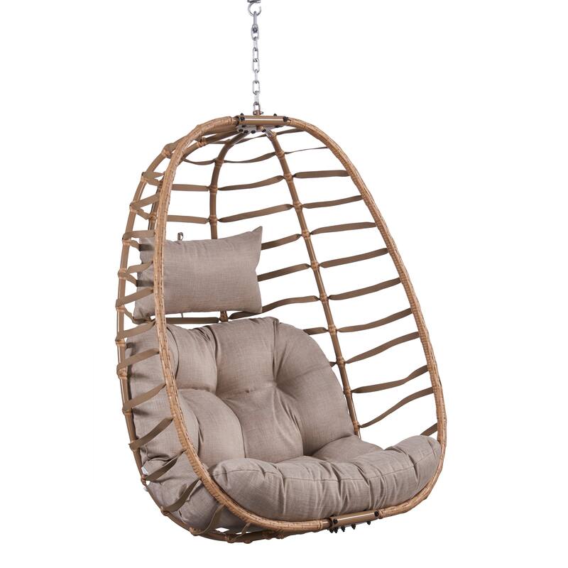 Pocassy Foldable Hanging Egg Chair without Stand On Sale Bed Bath
