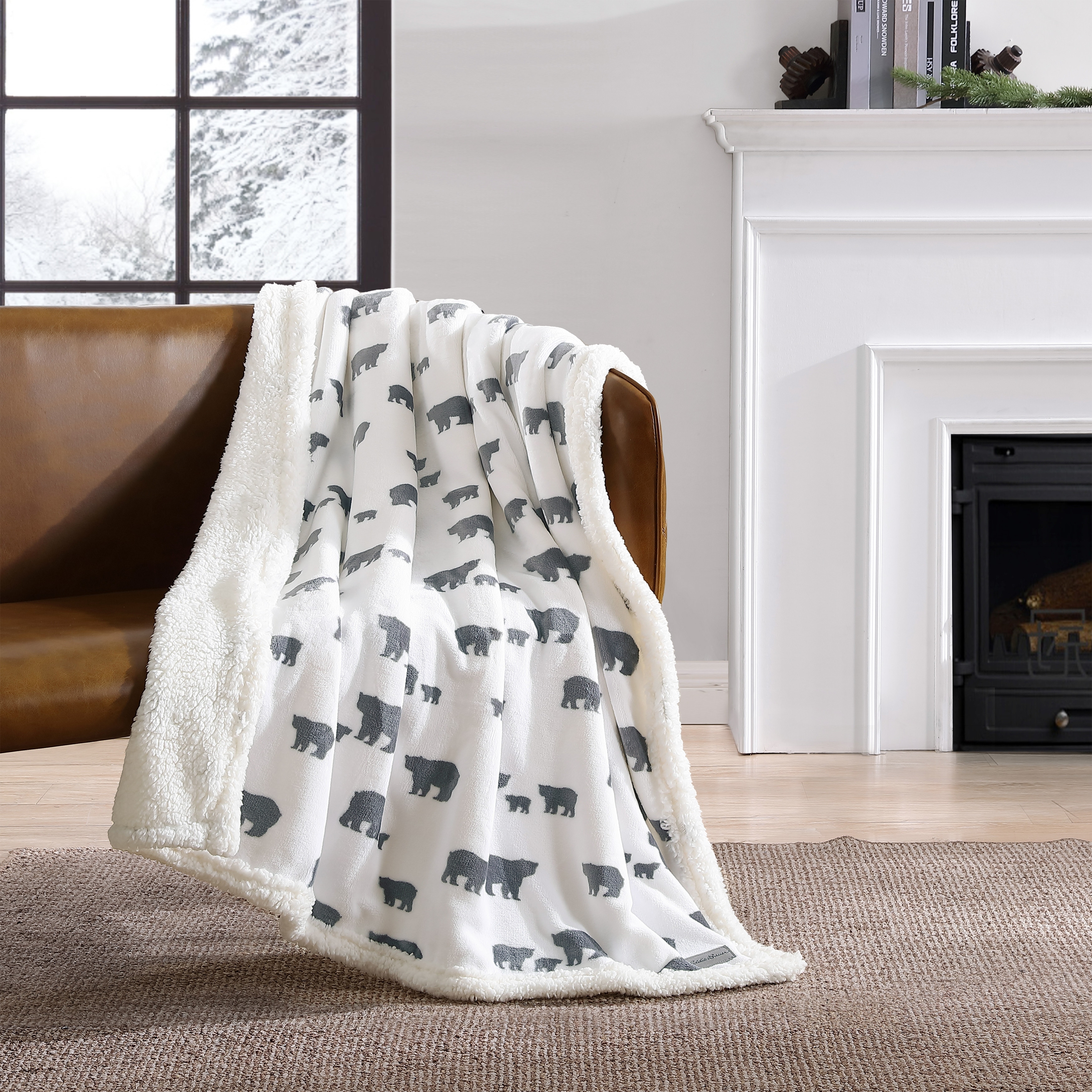 Eddie Bauer Ultra Plush Super Soft Cozy Reversible Throw