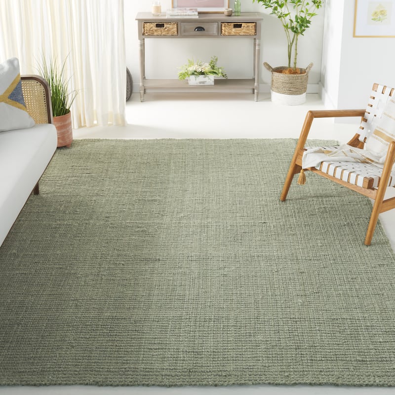 SAFAVIEH Handmade Natural Fiber Leyla Jute Rug - 11' x 15' - Green/Grey