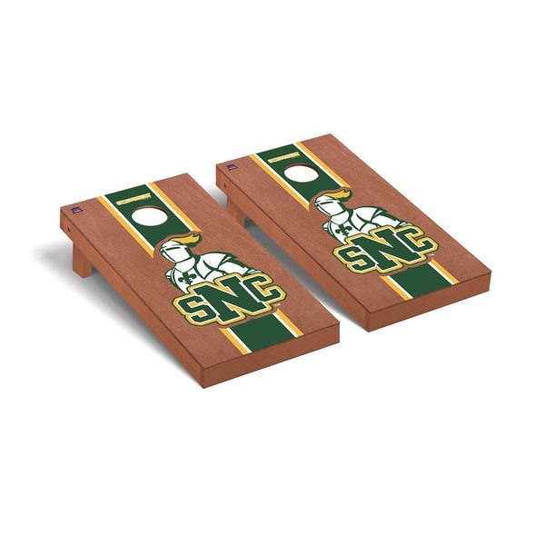 slide 2 of 5, St. Norbert Green Knights Rosewood Cornhole Board Set