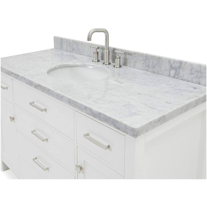 Ariel H055SCWOVO Bristol 55" Free Standing Single Oval Basin Vanity