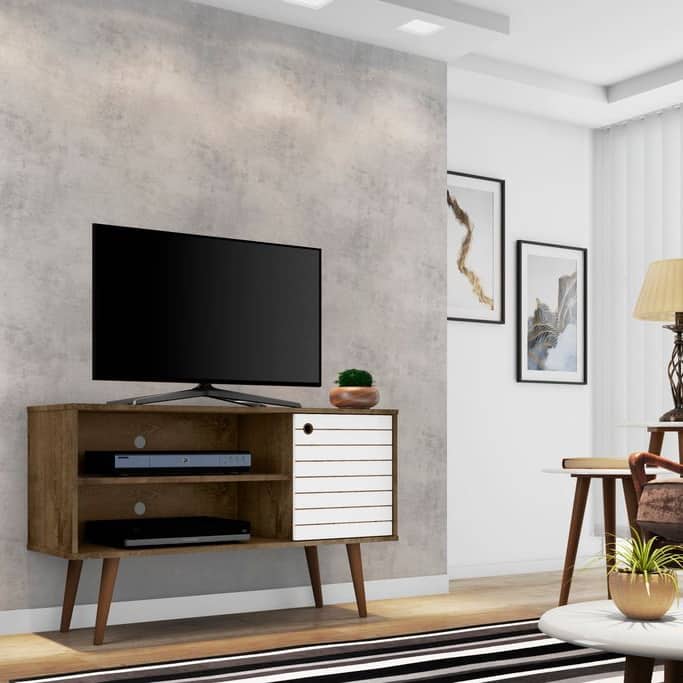 Mid-century Modern Liberty 2-shelf TV Stand