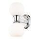 preview thumbnail 5 of 6, Artemis by Z-Lite 2 Light Wall Sconce in Chrome
