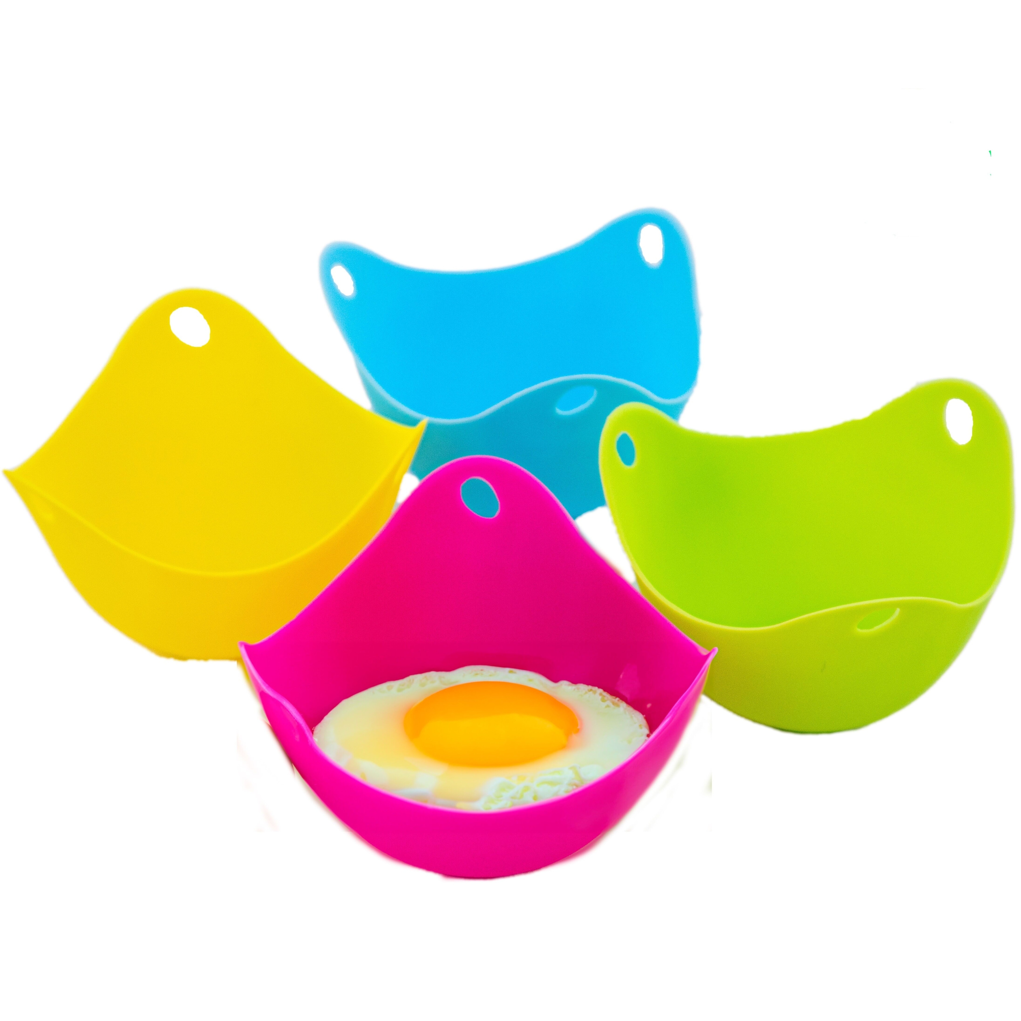 Silicone Egg Poacher Microwave Easy Poached Egg Maker Double Cups Kichen  Tools