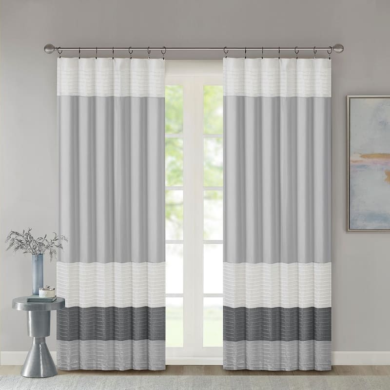 Polyoni Pintuck Curtain Panel