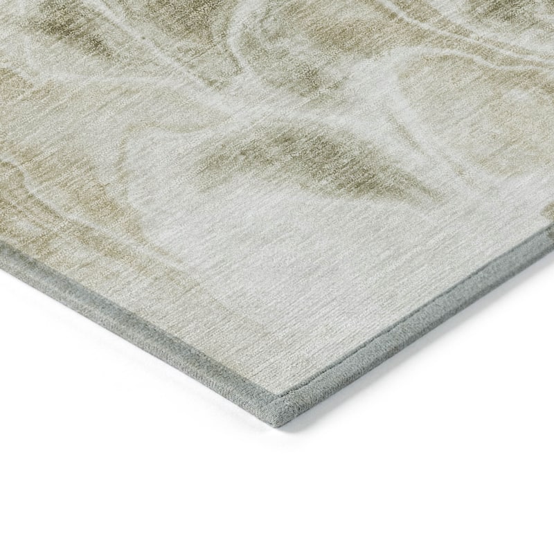 HomeRoots Abstract Transitional Rectangle Outdoor Rug