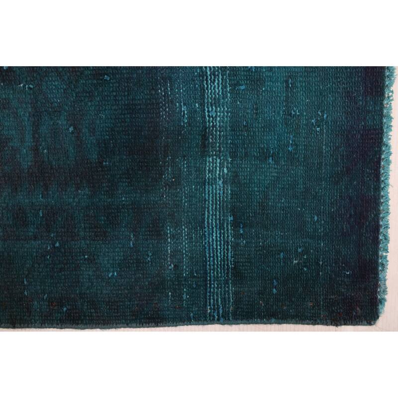 ECARPETGALLERY Hand-knotted Color Transition Green Wool Rug - 3'7 x 5'7