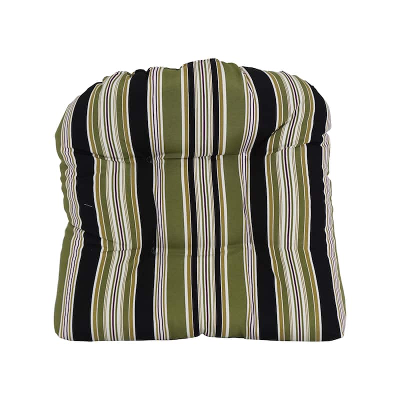 19-inch Rounded Back Indoor/Outdoor Chair Cushion - 19" x 19"