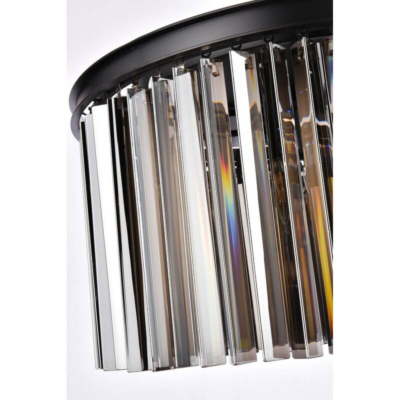 Royce Edge 8-Light Matte Black Chandelier