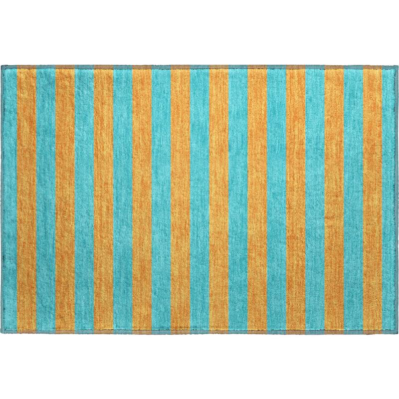 Premium Washable Super Soft Cabana Stripe Mayfield Rug