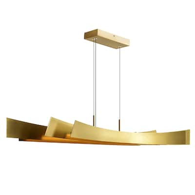 Candora Integrated LED Brass Chandelier