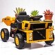 preview thumbnail 2 of 6, Ride-On Dump Truck with 12V Ride on Car with Electric Dump Bed, Music, lights, Motors - Electric Construction Truck Toy