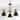 Edison 20" 3-Light Metal LED Chandelier, Black/Brass Gold by JONATHAN  Y