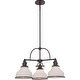 preview thumbnail 1 of 2, Quoizel Grant 3-Light 16" Transitional Chandelier in Palladian Bronze