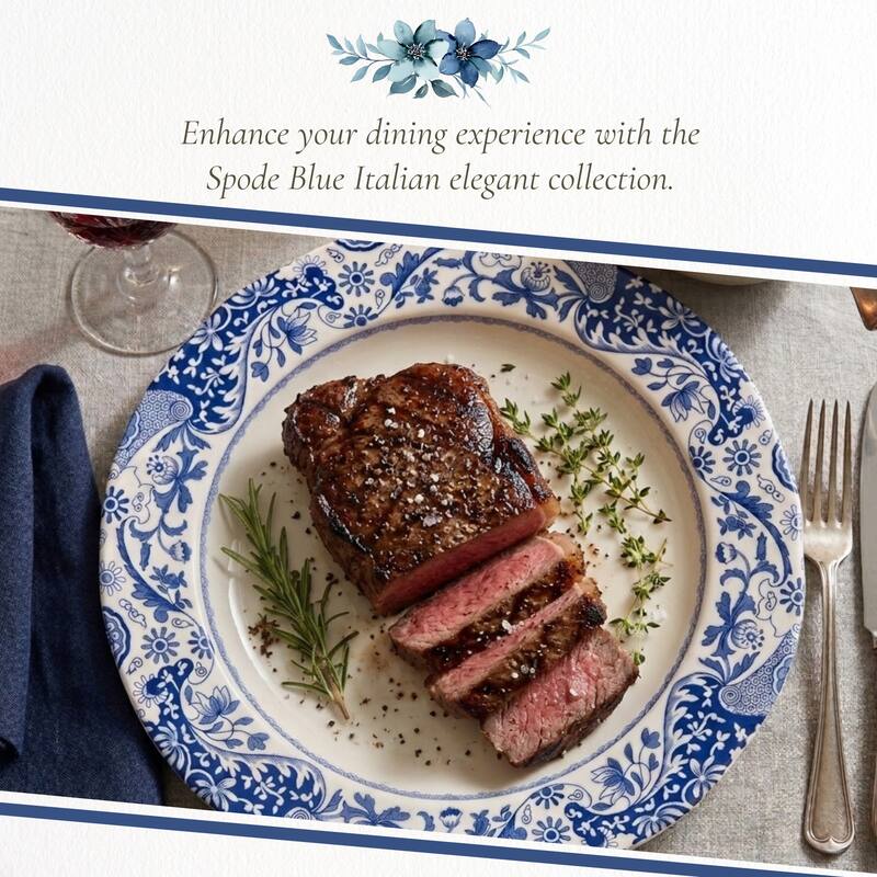 Spode Blue Italian Brocato Plate