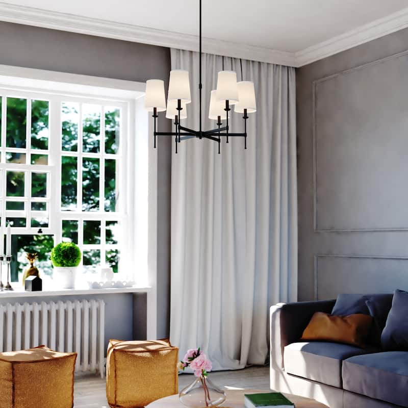 Vaxcel Lighting H0288 Camden 6 Light 30" Wide Chandelier