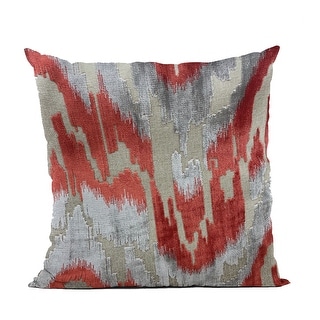 Plutus Velvet Glamour Red Gray Handmade Luxury Pillow Bed Bath Beyond 36219814