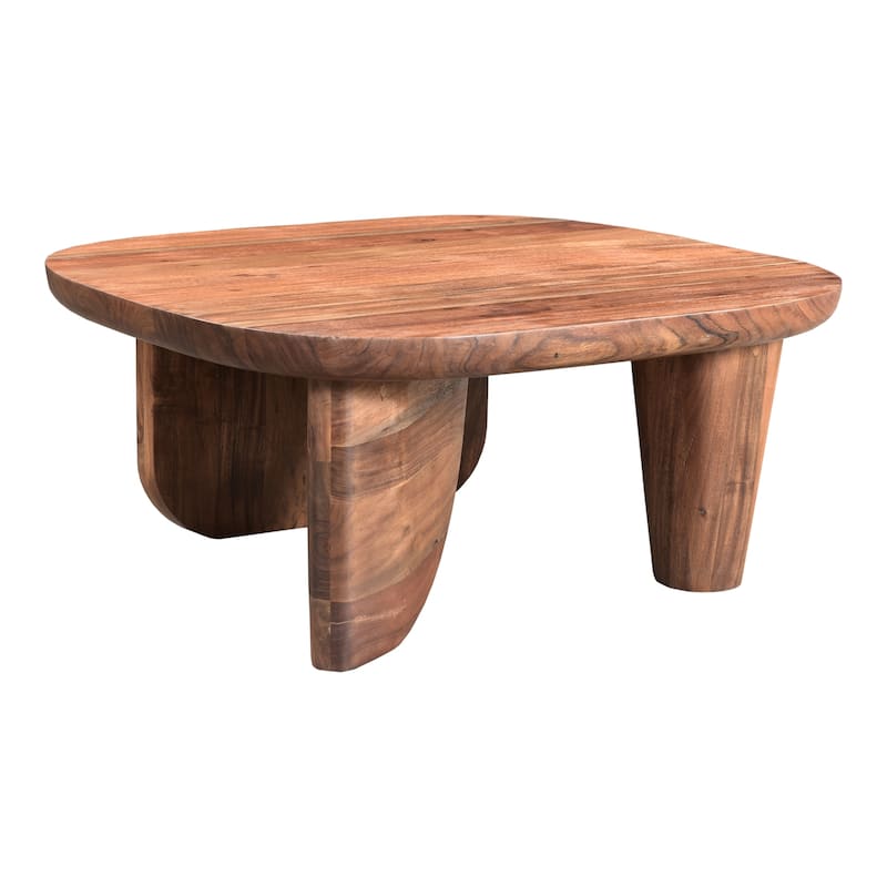 Aurelle Home Modern Solid Marble Coffee Table