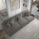 preview thumbnail 98 of 132, Corduroy Couch Modular Sectional Sofa with Pillows