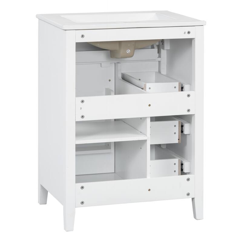 Modern Bathroom Vanity with Abundant Storage and Sturdy Construction