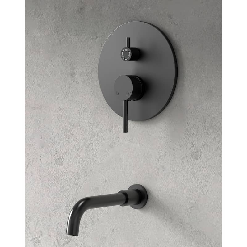 GRANDJOY 3-in-1 Shower Faucet System 10 Inch Rainfall Shower Head with Tub Spout Bathroom Shower Faucets