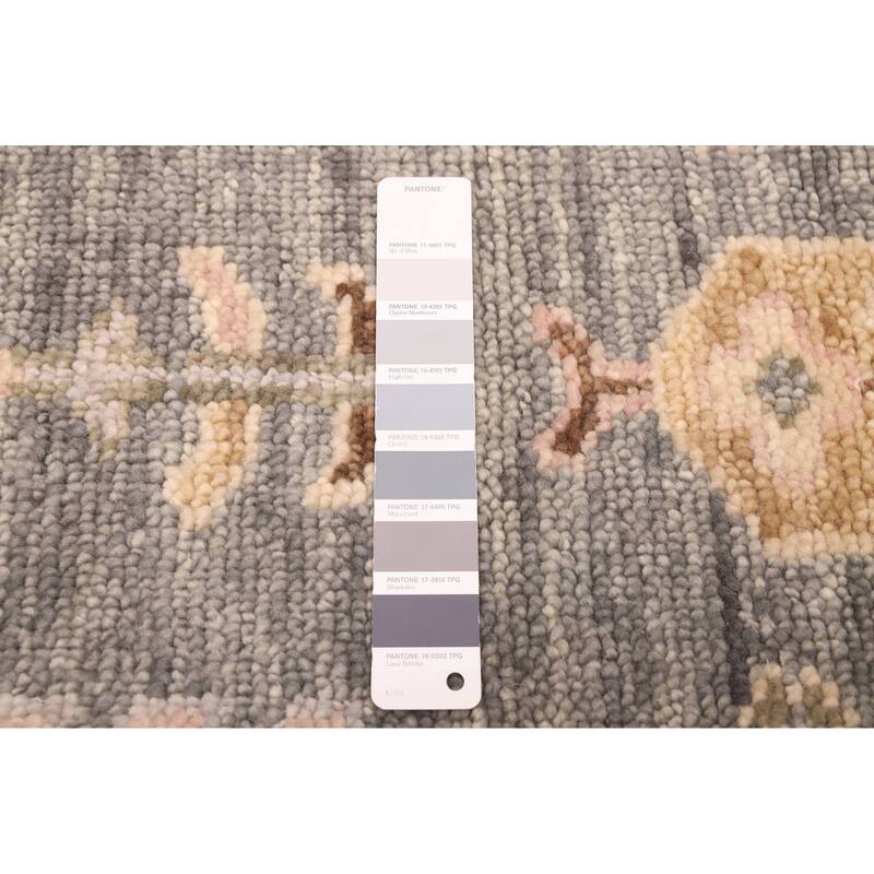 ECARPETGALLERY Hand-knotted Jules Serapi Grey Wool Rug - 2'6 x 7'10