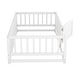 preview thumbnail 90 of 102, Montessori Floor Bed with Fence Guardrail and Removable Door Toddler Floor Wood Bed Frame for Kids Boys Girls Children's Room